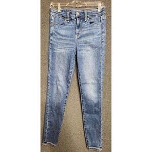 American Eagle Size 4 Womens Jean Light Wash Blue Jegging‎ Ne(x)t Level Stretch